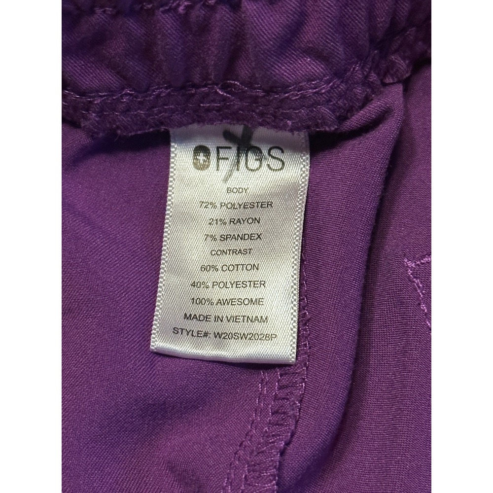 Figs Zamora Jogger Scrub Pants MAGIC PURPLE Medium Petite - Picture 4 of 5
